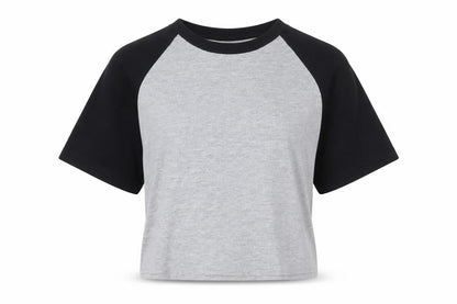 Womens UK Size 10 ASOS DESIGN Multicoloured Cropped T-Shirt