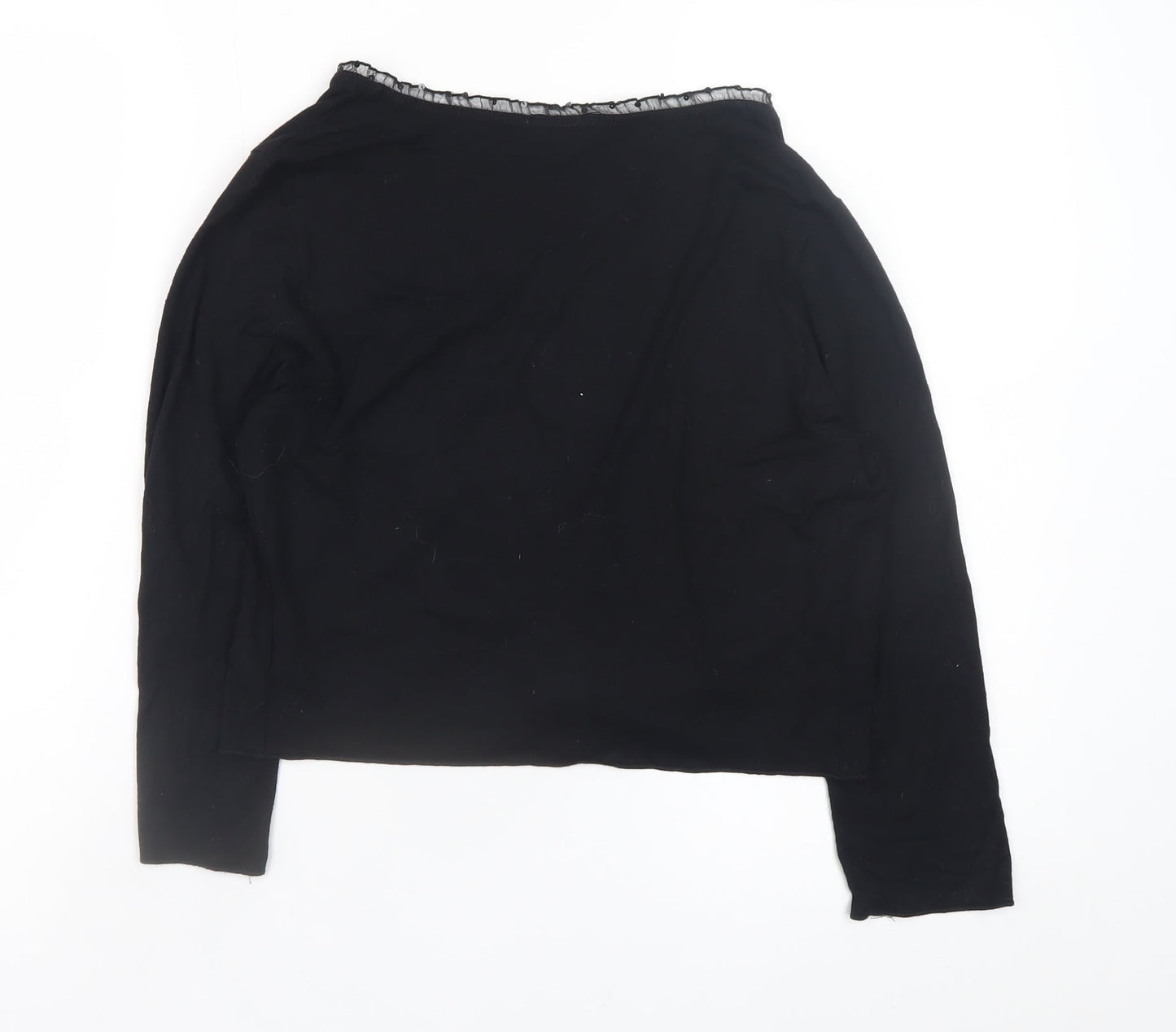 Womens UK Size 12 Phase Eight Black Wrap Blouse
