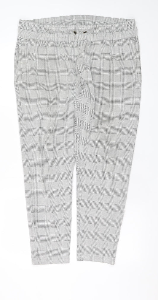 Mens UK Size XL River Island Slim Fit Chino Grey Trousers