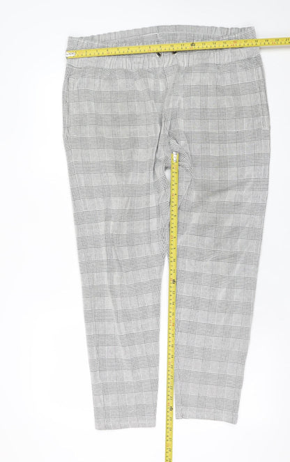 Mens UK Size XL River Island Slim Fit Chino Grey Trousers