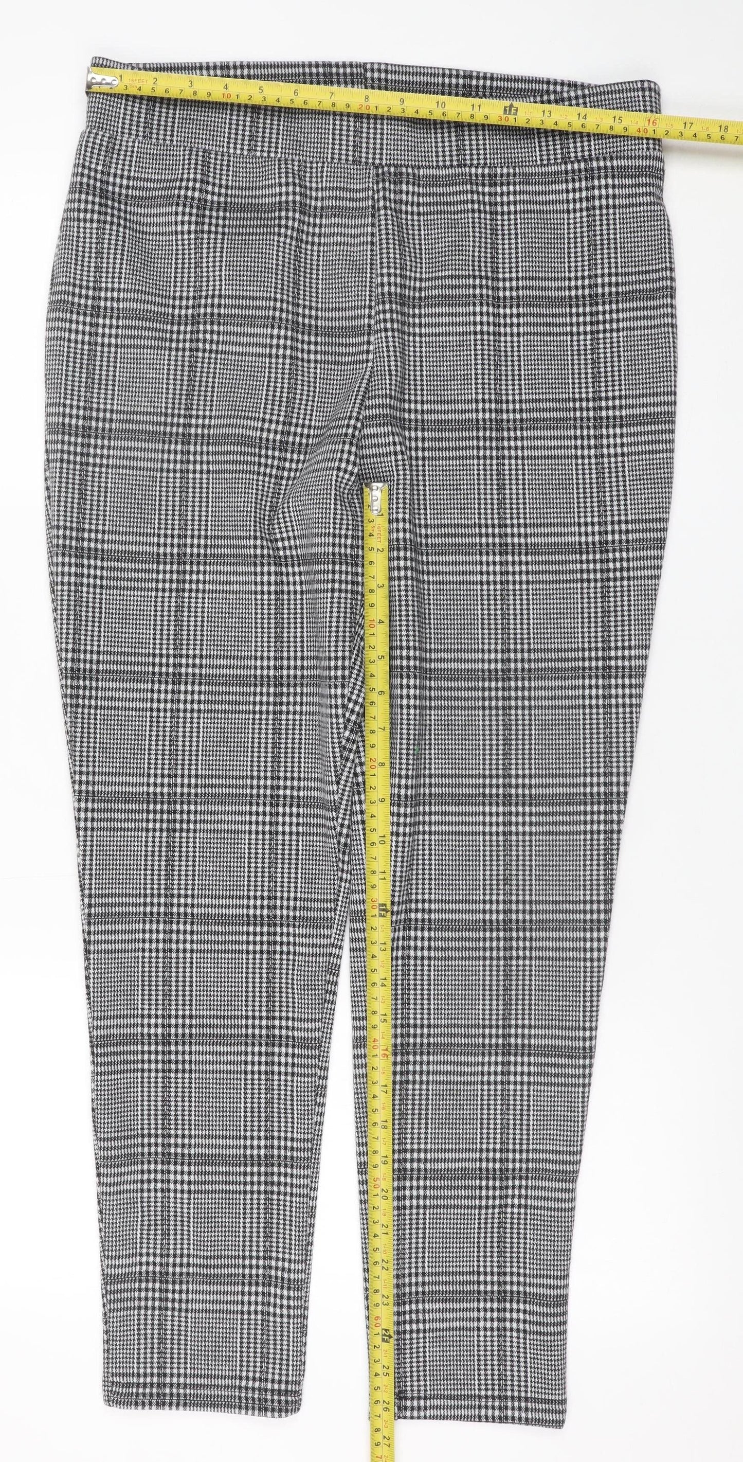 Womens UK Size 14 Studio Regular Fit Business Casual Workwear Grey Trousers