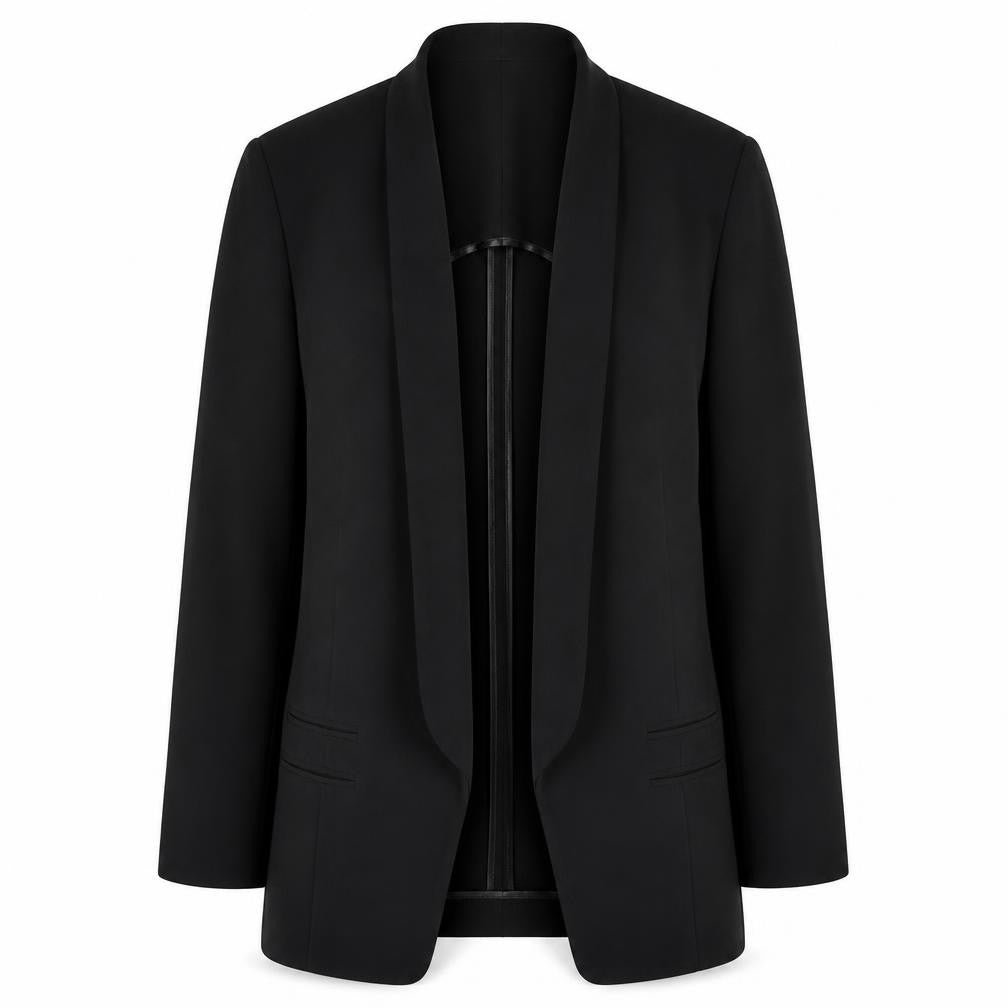 ASOS Women’s Black Size 14 Slim Fit Mid-Length Blazer Jacket