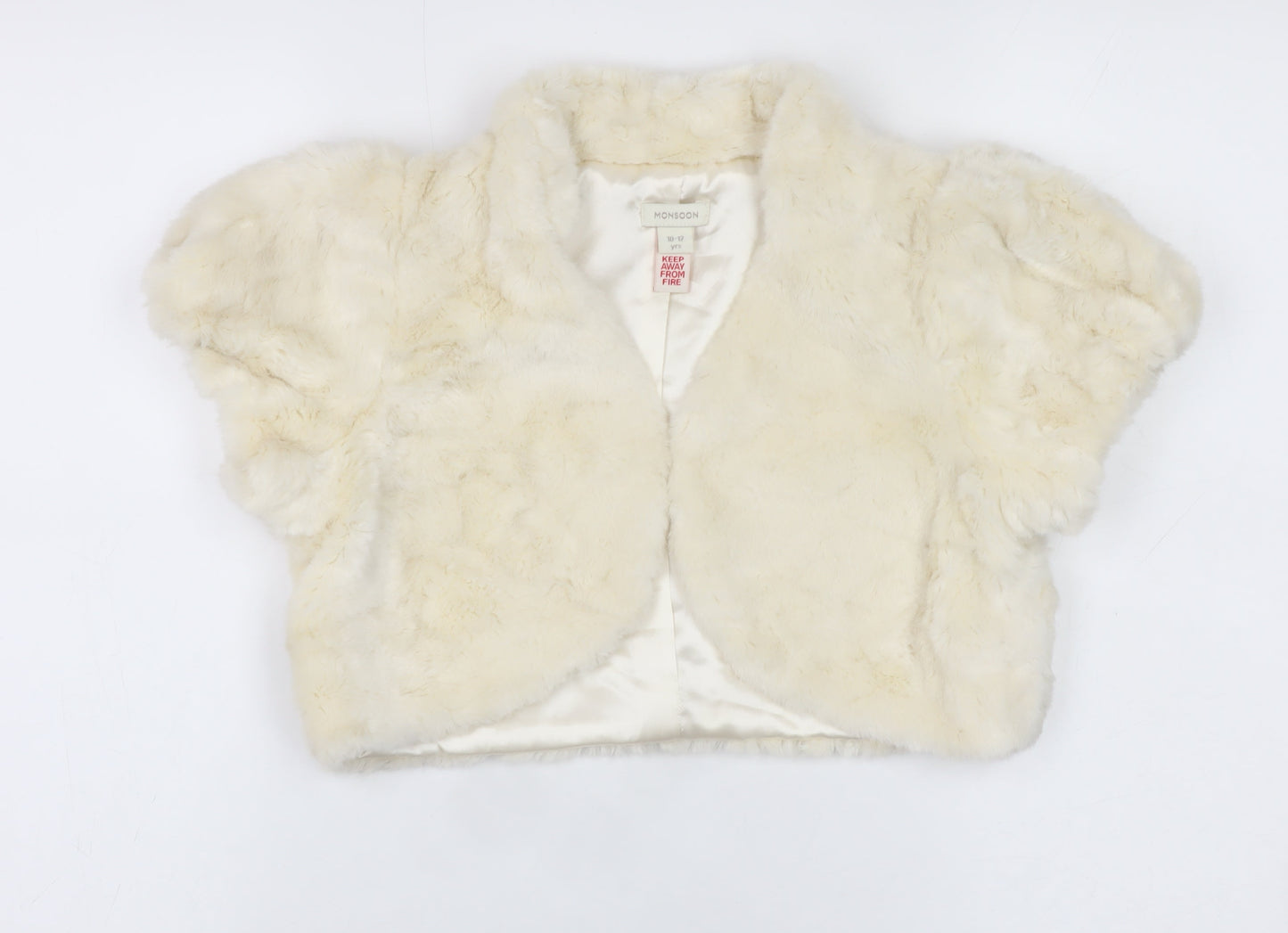 Girls UK Size 10-12 Years Monsoon Ivory Bolero