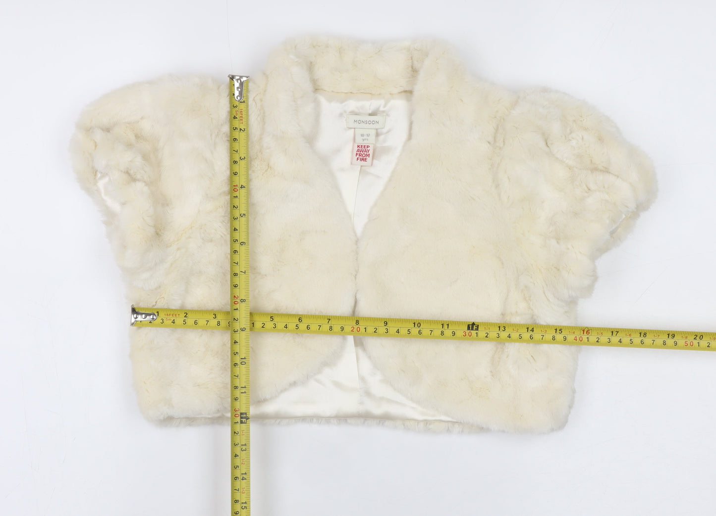 Girls UK Size 10-12 Years Monsoon Ivory Bolero