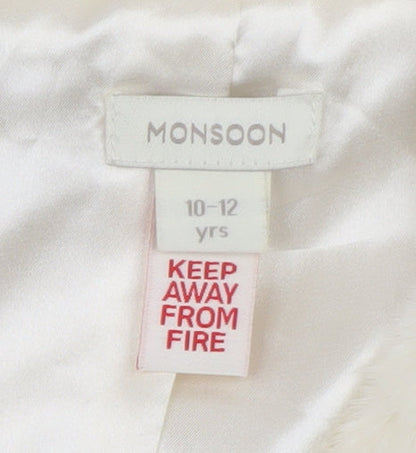 Girls UK Size 10-12 Years Monsoon Ivory Bolero