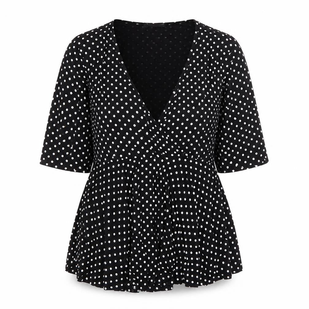 Womens UK Size 12 Boohoo Black Wrap Blouse