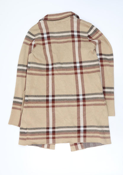 Womens UK Size S Tahari Beige Overcoat