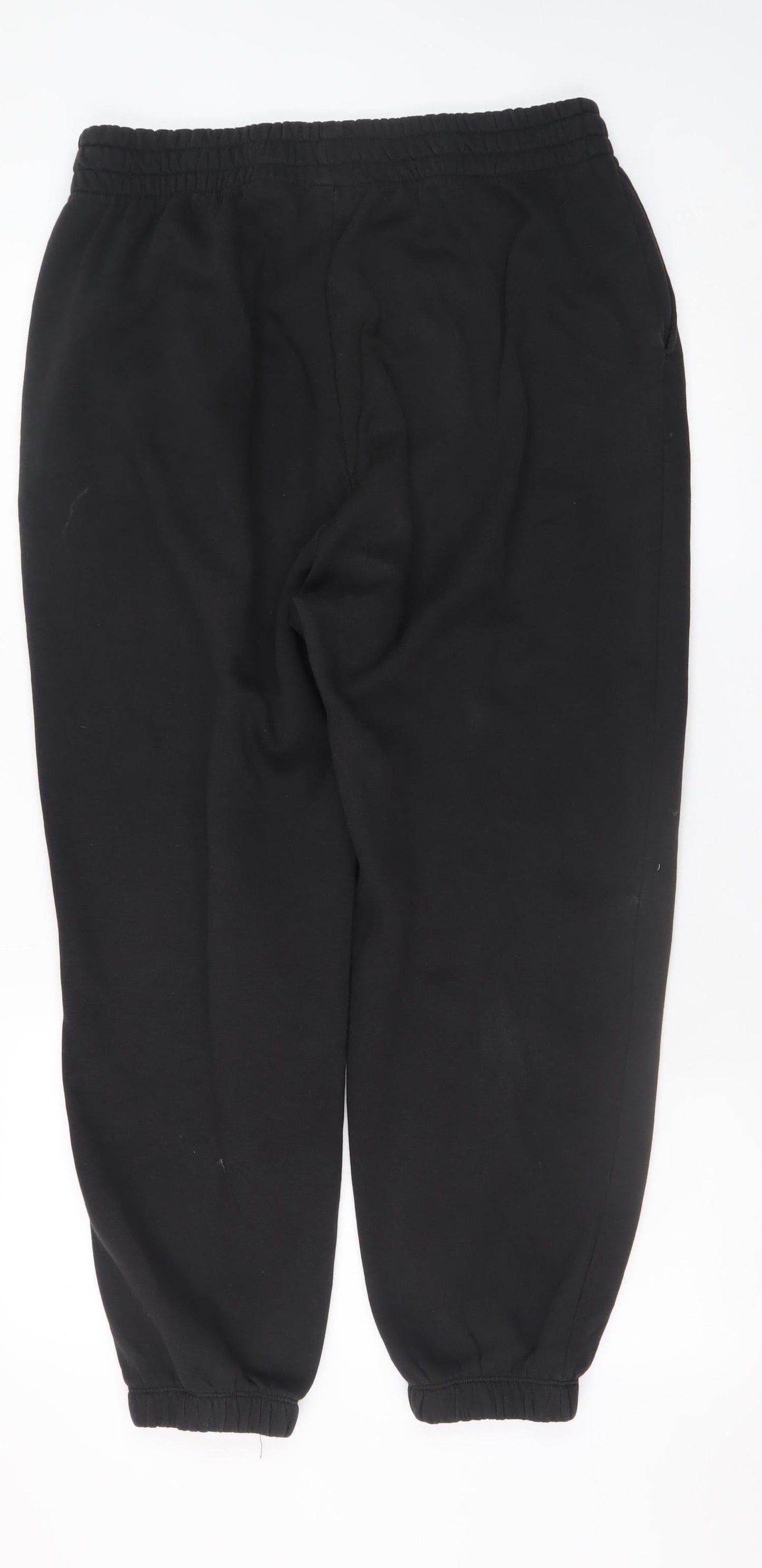Mens UK Size L Kangol x H&M Regular Fit Sweatpants Black Trousers