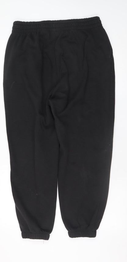 Mens UK Size L Kangol x H&M Regular Fit Sweatpants Black Trousers