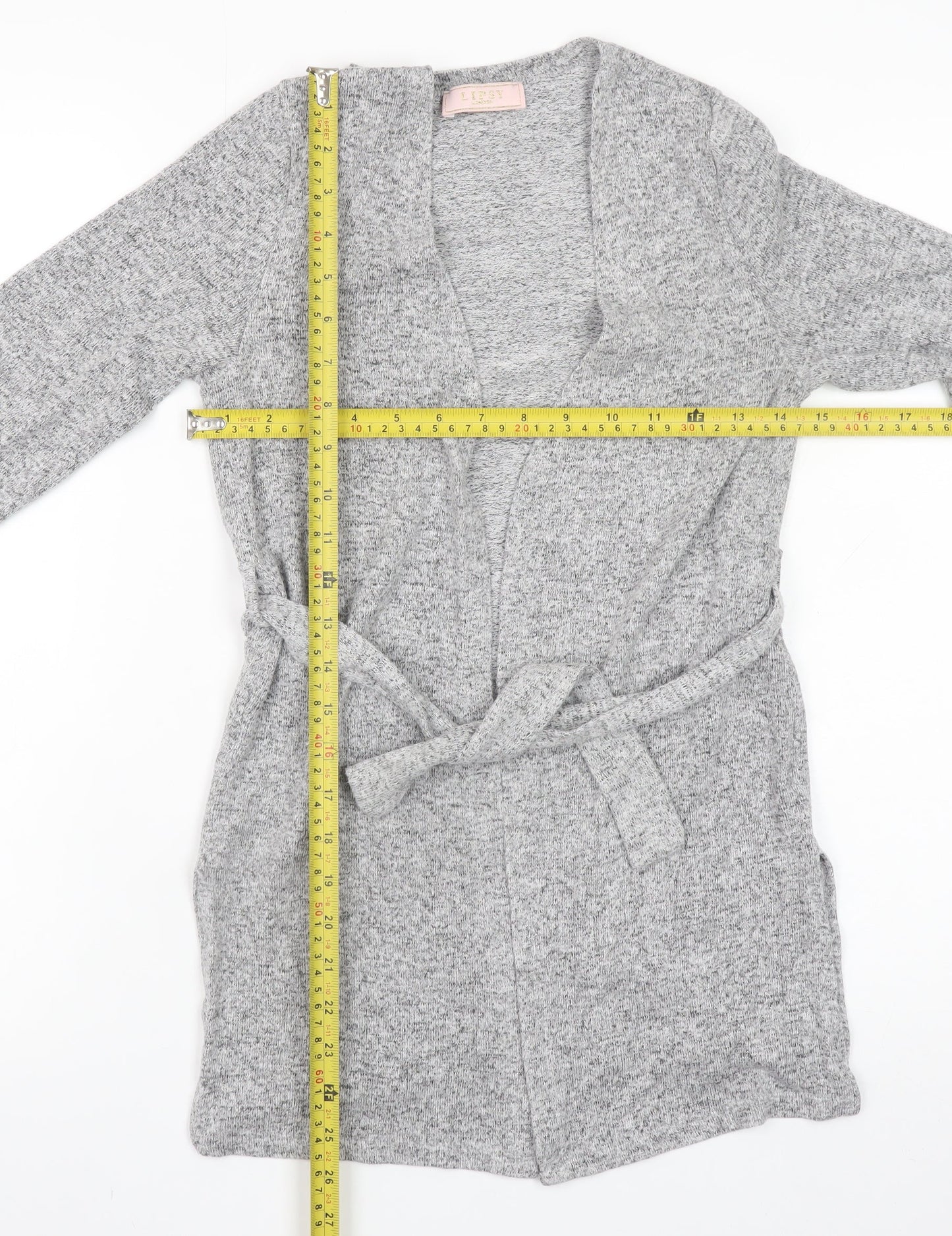Teens UK Size 10 Lipsy Grey Cardigan Jumper