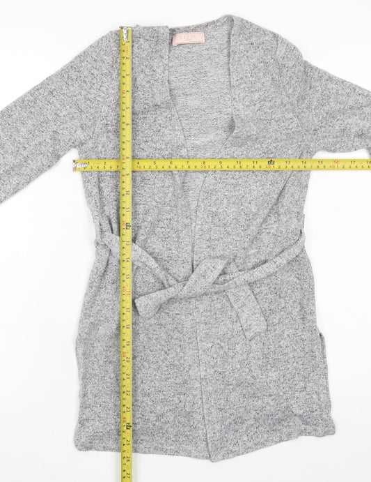 Teens UK Size 10 Lipsy Grey Cardigan Jumper