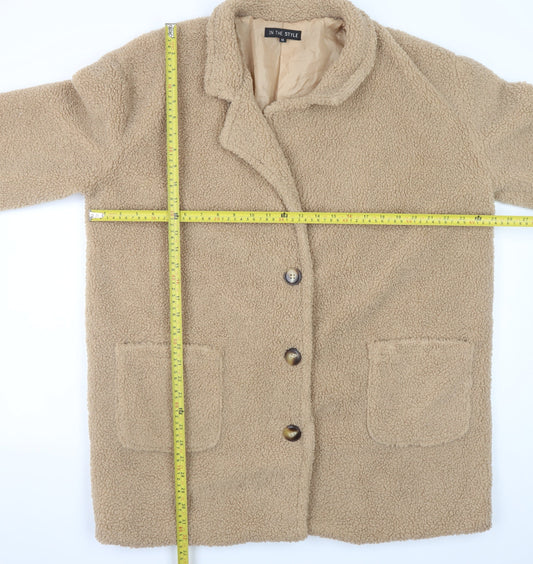 Womens UK Size 14 In the Style Beige Overcoat