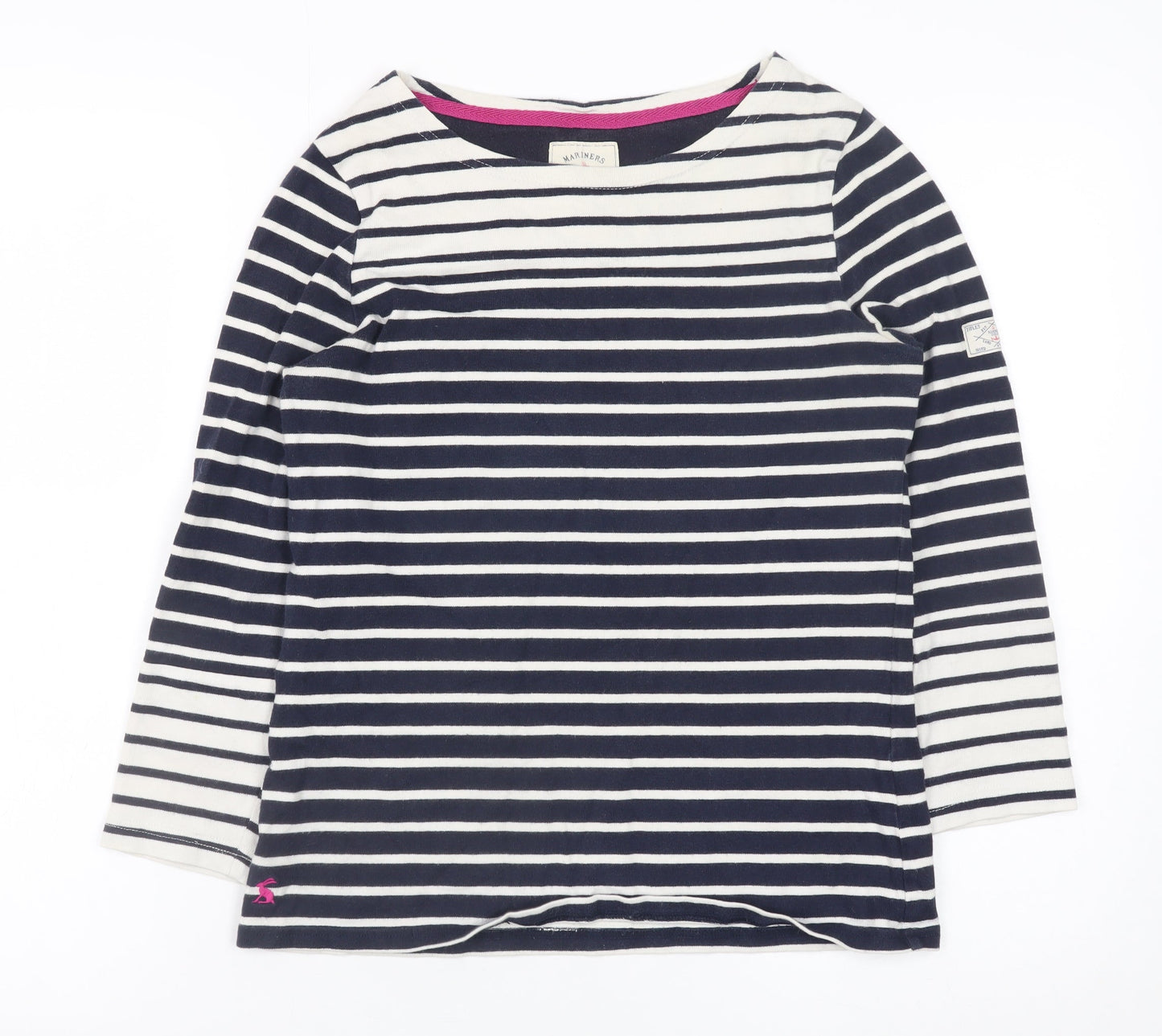 Womens UK Size 8 Joules Blue Basic T-Shirt