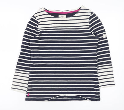 Womens UK Size 8 Joules Blue Basic T-Shirt