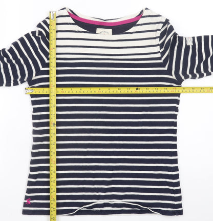 Womens UK Size 8 Joules Blue Basic T-Shirt