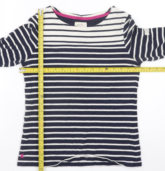 Womens UK Size 8 Joules Blue Basic T-Shirt