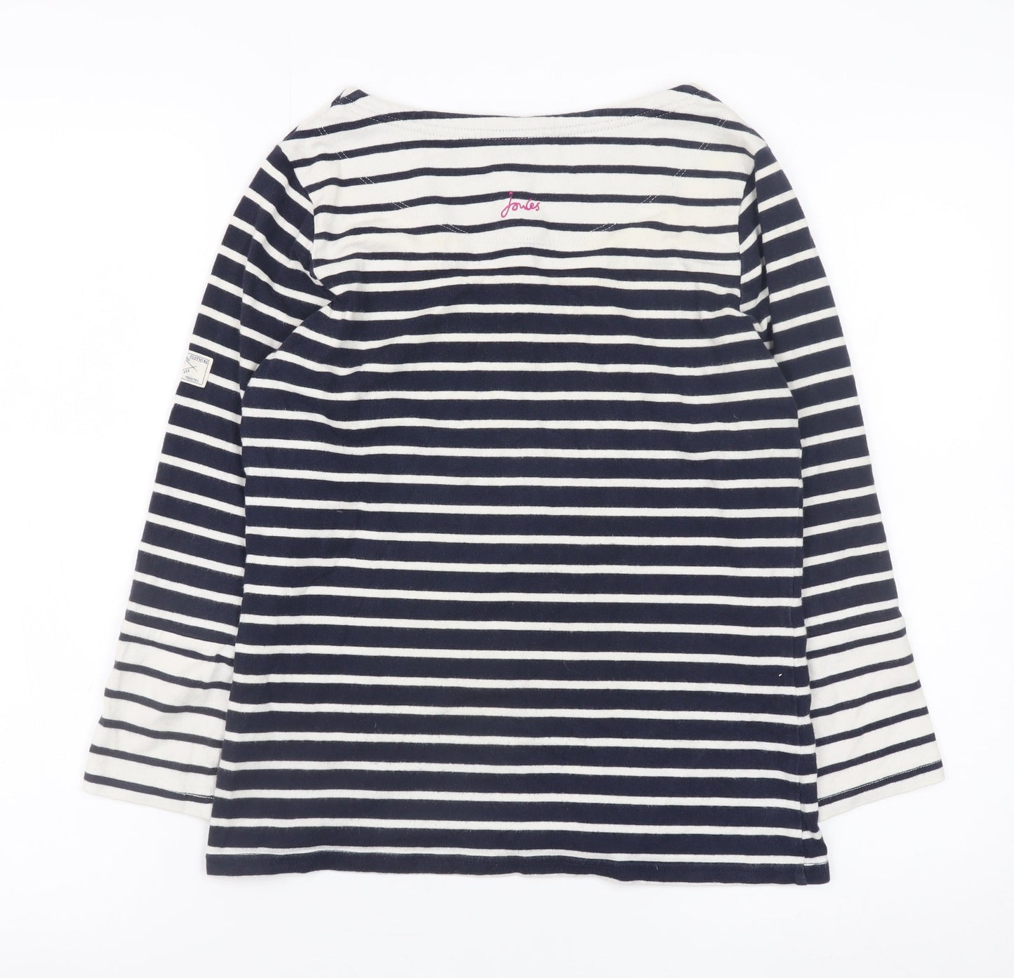 Womens UK Size 8 Joules Blue Basic T-Shirt