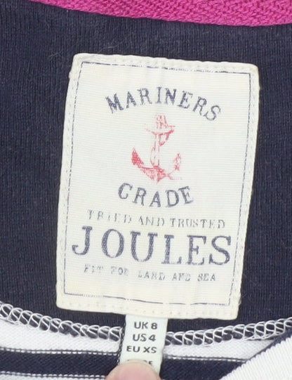 Womens UK Size 8 Joules Blue Basic T-Shirt