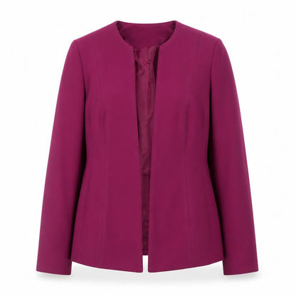 Damart Womens Purple Blazer Jacket Size 10 Regular Fit