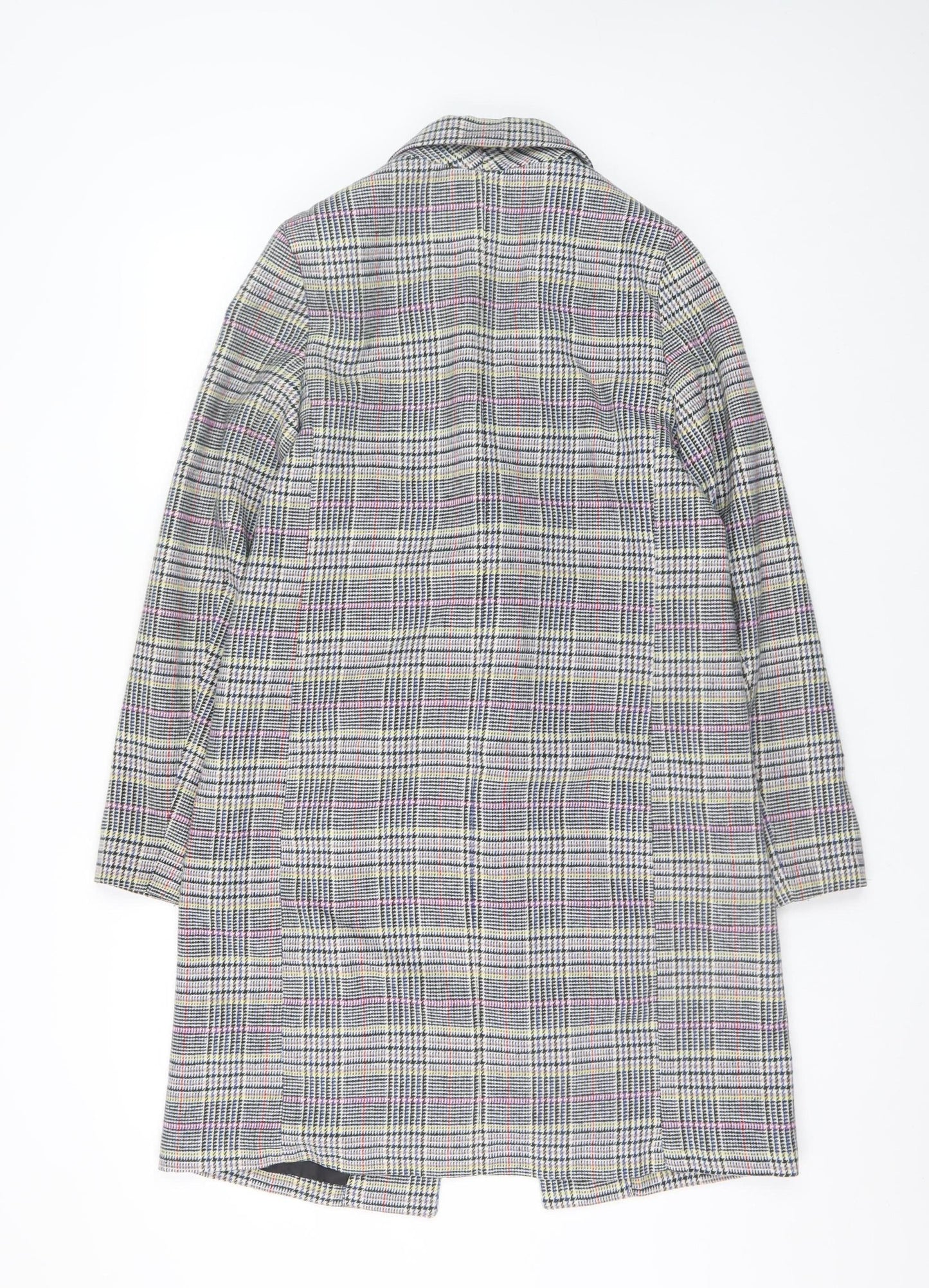 Womens UK Size 8 New Look Grey Overcoat
