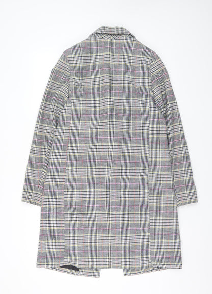 Womens UK Size 8 New Look Grey Overcoat