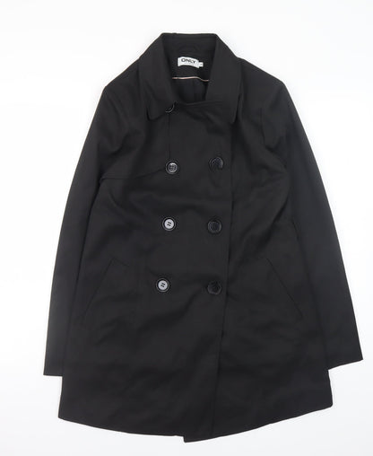 Womens UK Size XS Only Black Pea Coat