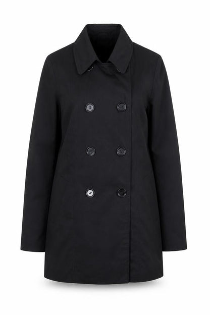 Womens UK Size XS Only Black Pea Coat