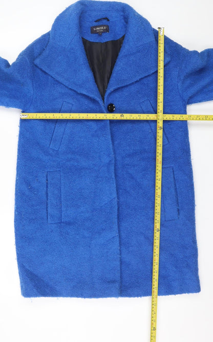 Womens UK Size 12 Marks and Spencer Blue Overcoat