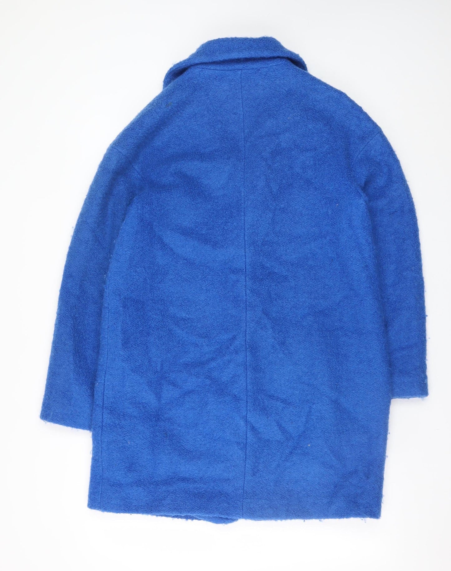 Womens UK Size 12 Marks and Spencer Blue Overcoat