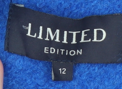 Womens UK Size 12 Marks and Spencer Blue Overcoat