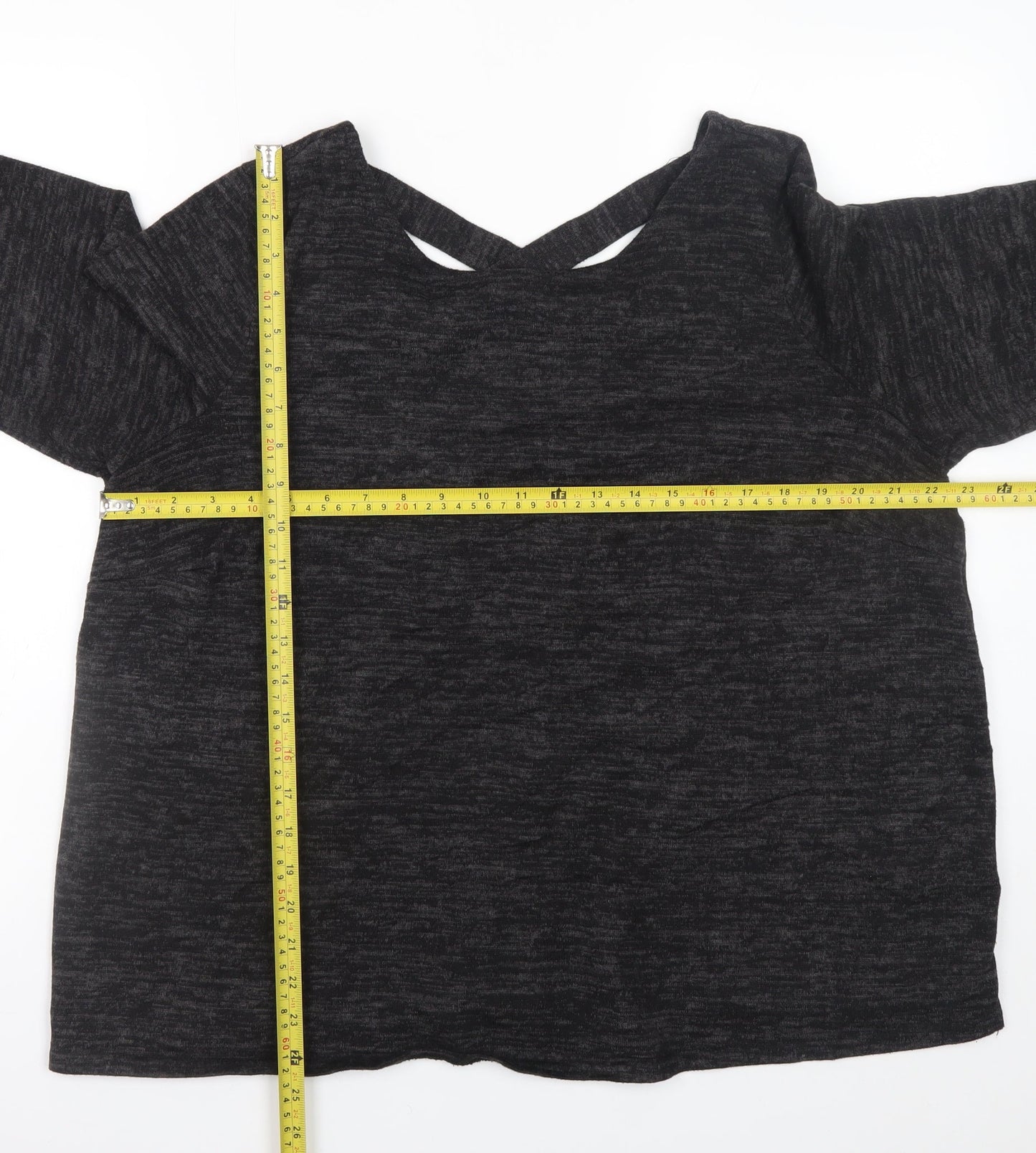 Womens UK Size 20 Dorothy Perkins Black Basic Blouse