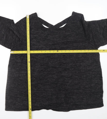 Womens UK Size 20 Dorothy Perkins Black Basic Blouse
