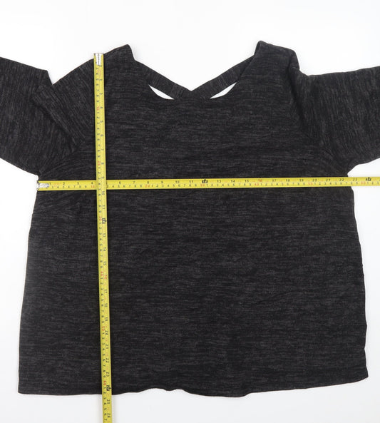 Womens UK Size 20 Dorothy Perkins Black Basic Blouse