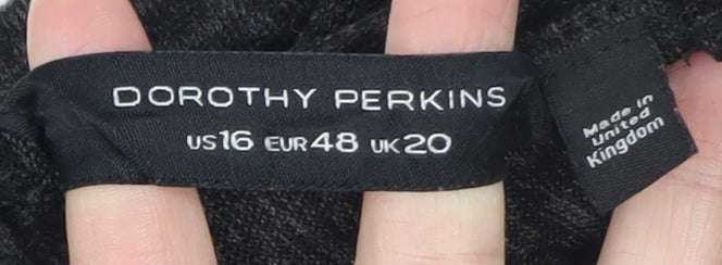 Womens UK Size 20 Dorothy Perkins Black Basic Blouse