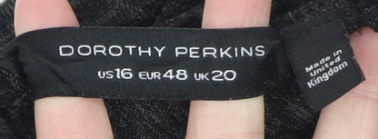 Womens UK Size 20 Dorothy Perkins Black Basic Blouse