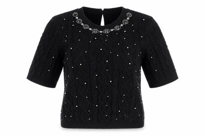Womens UK Size S Marks and Spencer Black Pullover Jumper