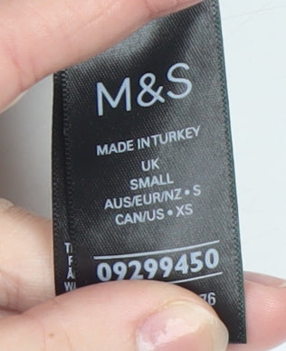 Womens UK Size S Marks and Spencer Black Pullover Jumper