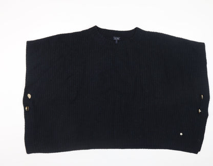 Womens UK Size L Armani Jeans Black Cape Jumper