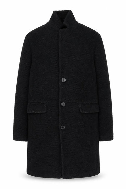 Mens UK Size L Zara Black Overcoat