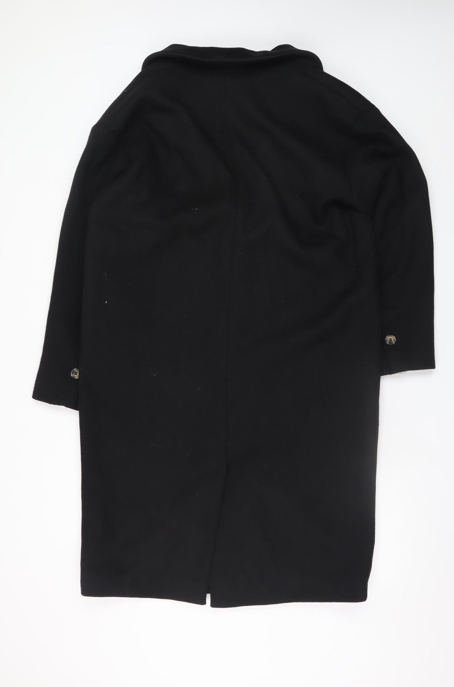 Womens UK Size 8 H&M Black Overcoat
