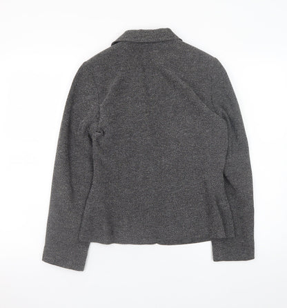 Principles Petite Women’s Grey Tweed Blazer Jacket Size 8