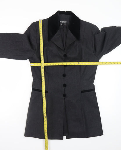 The J. Peterman Company Women’s Grey Wool Blazer Size 12 Formal Jacket