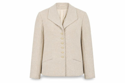 Alex & Co Womens Beige Wool Blend Classic Blazer UK 14