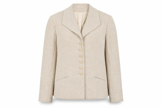 Alex & Co Womens Beige Wool Blend Classic Blazer UK 14