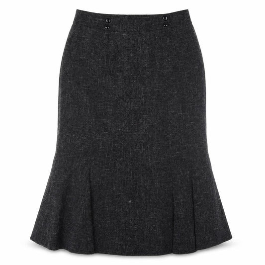 Womens UK Size 12 Viyella Trumpet Tweed Skirt