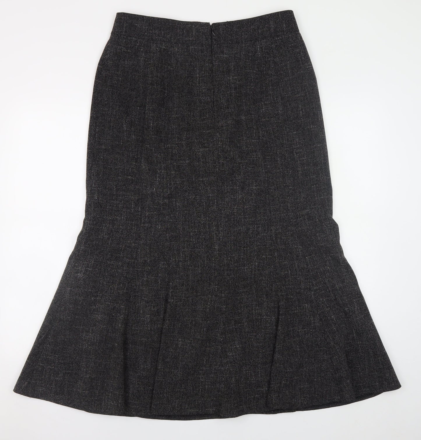 Womens UK Size 12 Viyella Trumpet Tweed Skirt