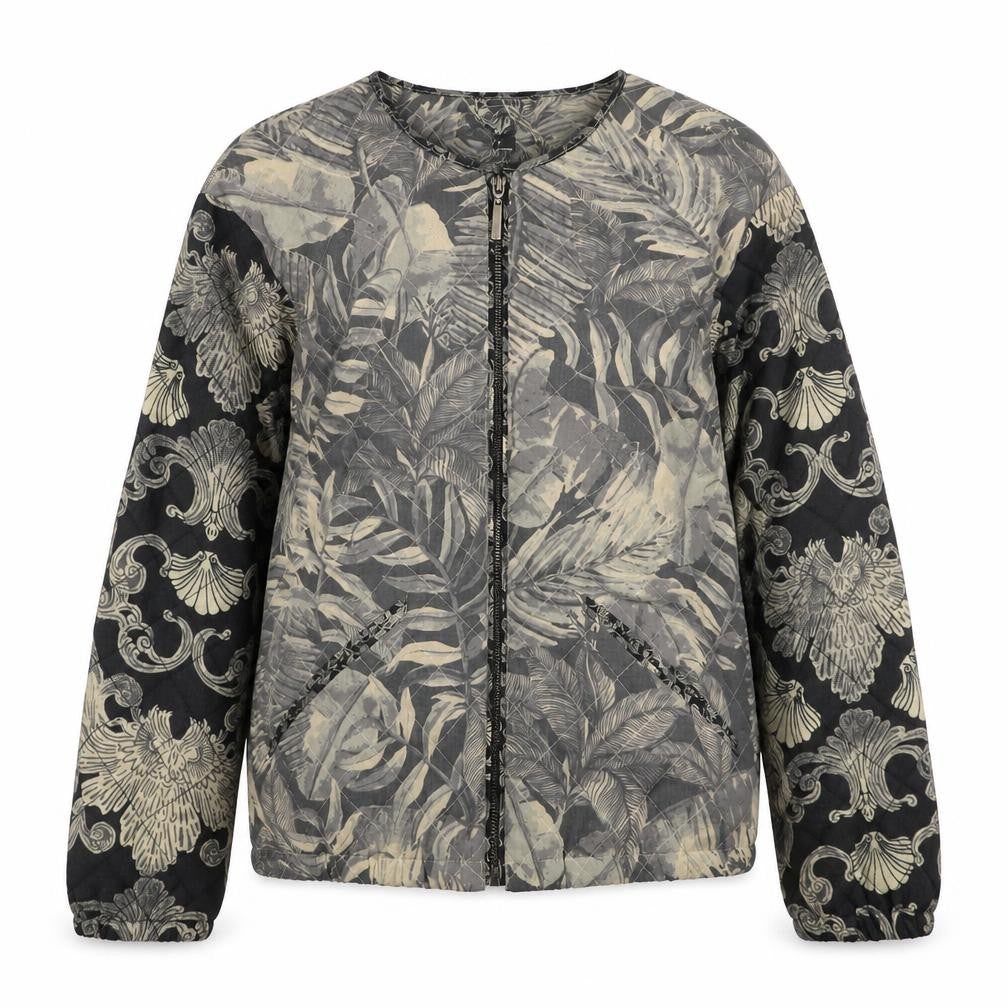 Womens UK Size 6 H&M Grey Bomber Jacket