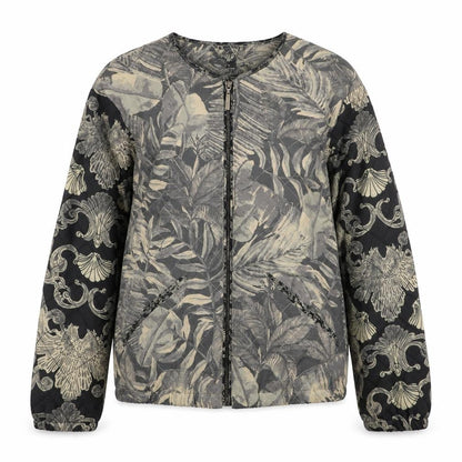 Womens UK Size 6 H&M Grey Bomber Jacket