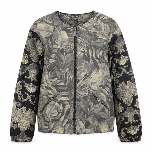Womens UK Size 6 H&M Grey Bomber Jacket