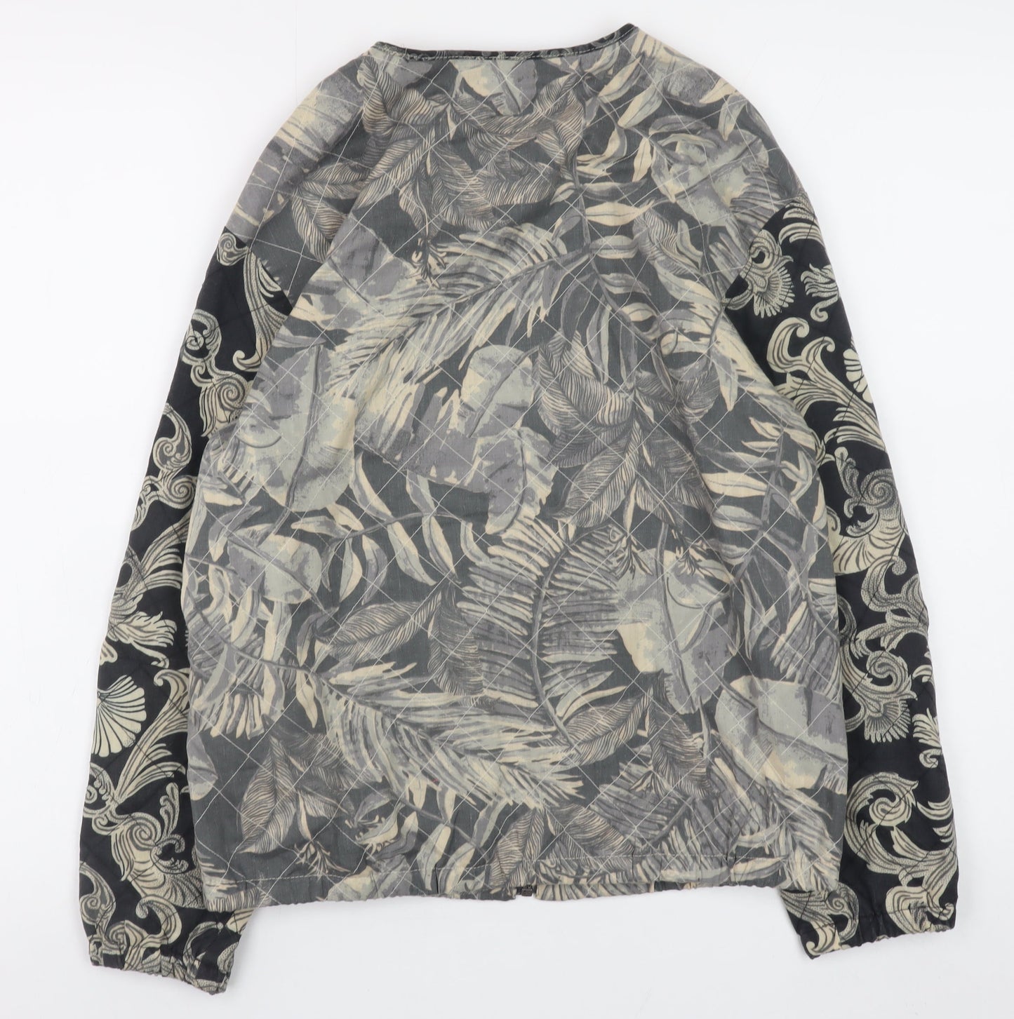 Womens UK Size 6 H&M Grey Bomber Jacket